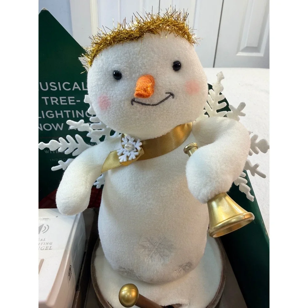 Hallmark Musical Tree Lighting Snow Angel Wireless Christmas Light Switch New